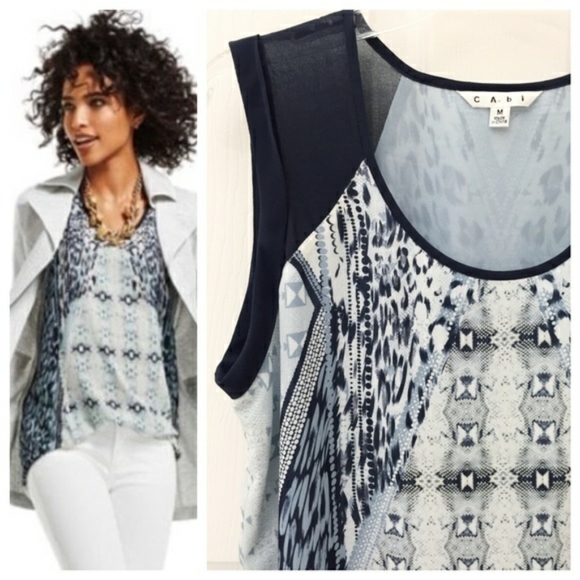 Cabi Mixed Print Tunic Top Style 253 - Picture 6 of 6